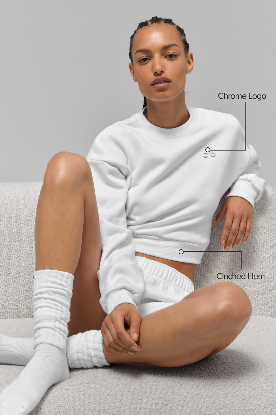 Sweater Accolade Cropped Crew Neck