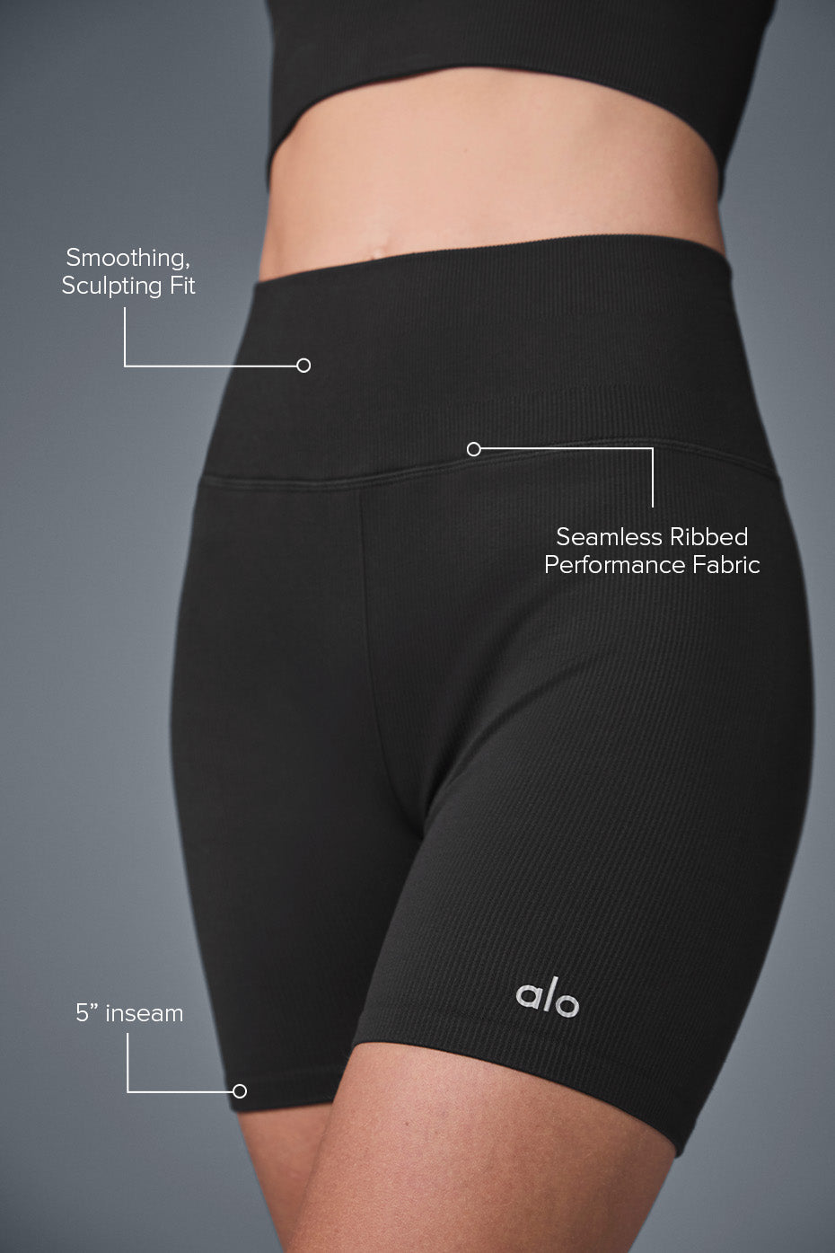 Short Favorite 5" Seamless Ribbed